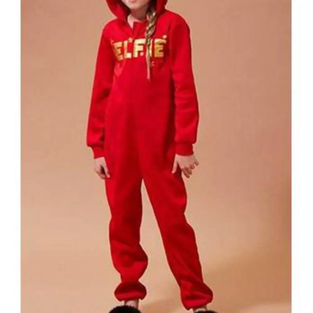 Forever 21 Girls Red #Elfie Onesie